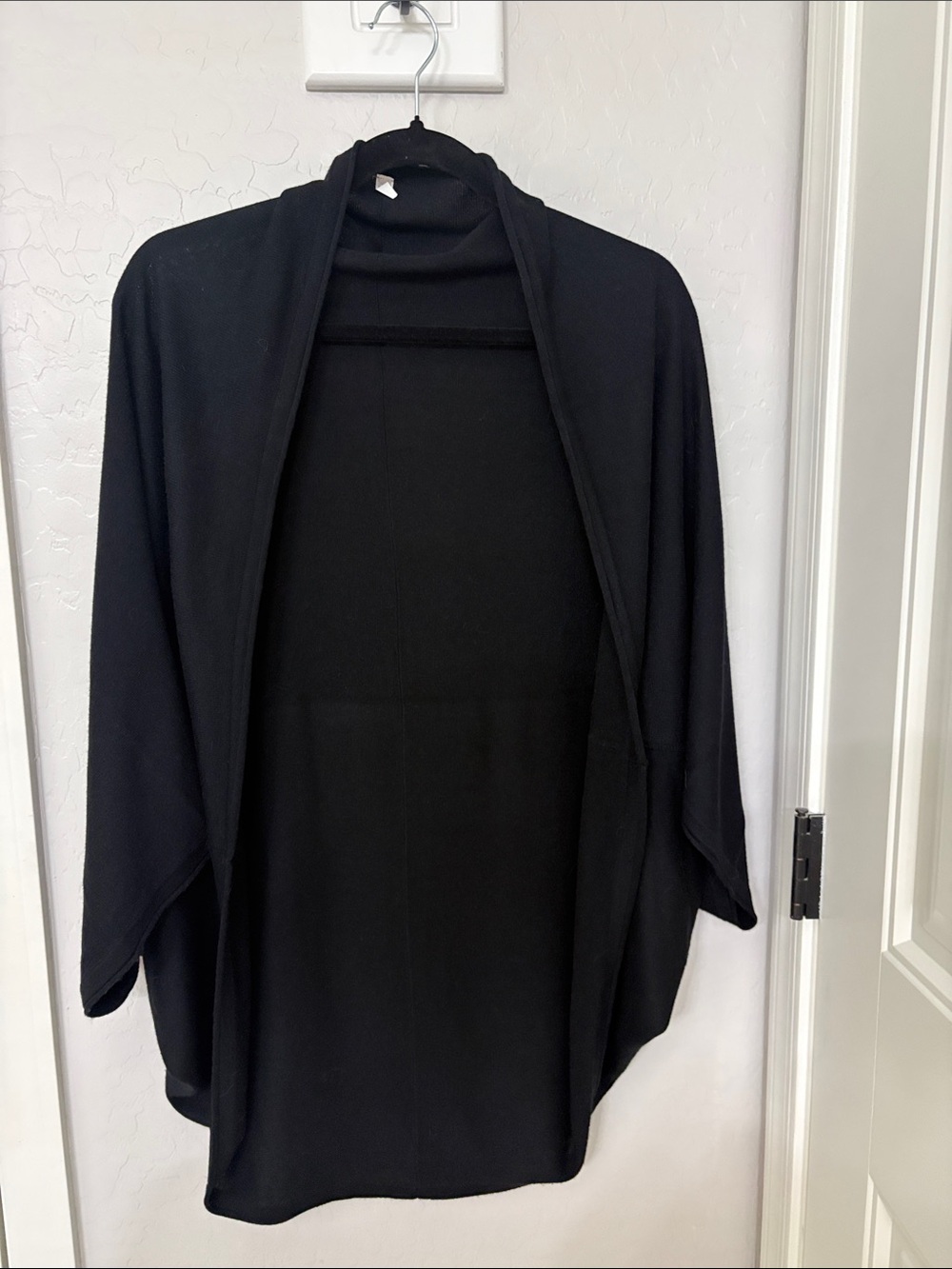 Black Open-Front Women’s Sweater Cardigan